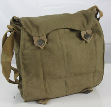 Genuine Surplus Czech Gas Mask Bag Side Bag Vintage Cotton Shoulder Bag (1368)