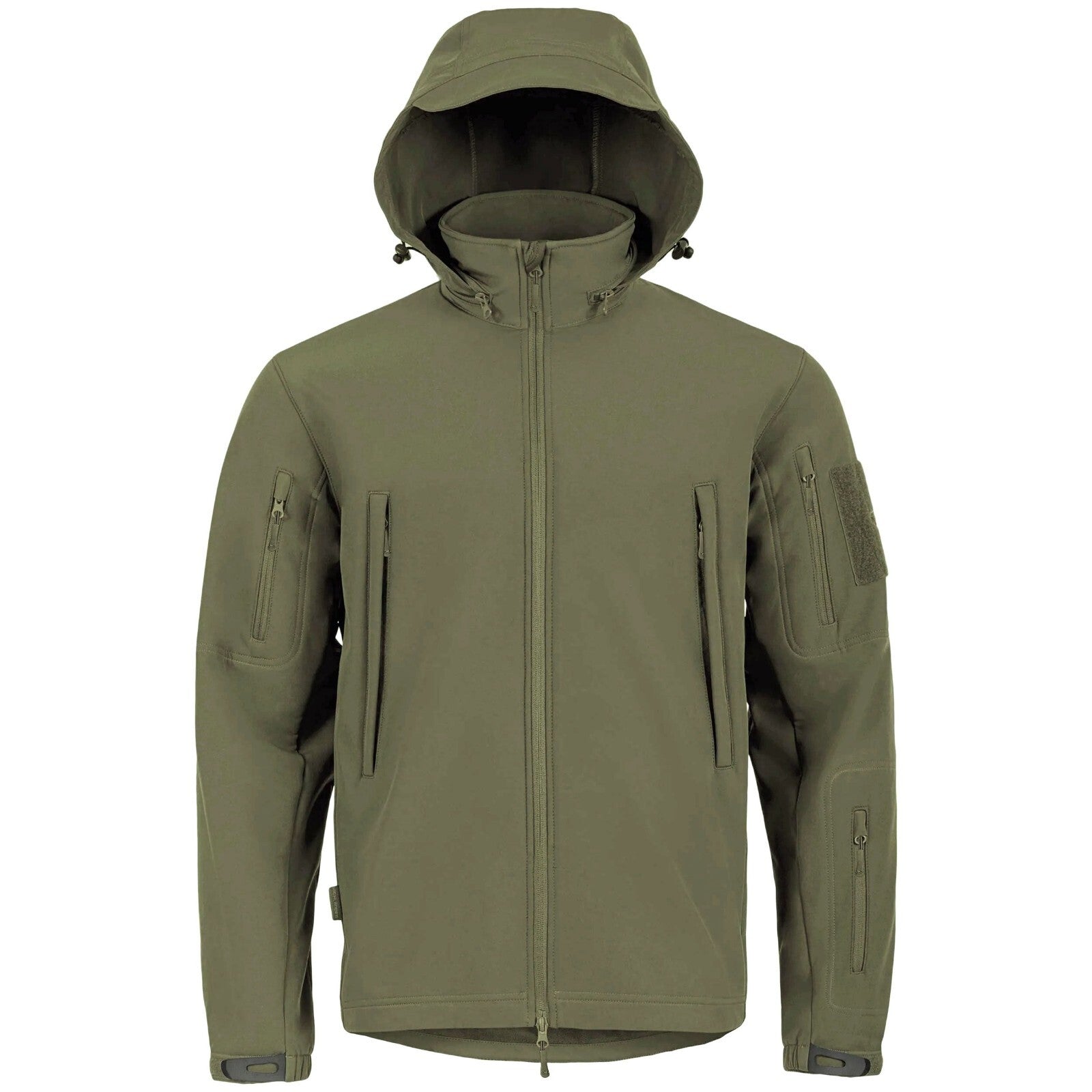 Highlander Tactical Hooded Softshell Jacket Water Resistant  Army Camo green