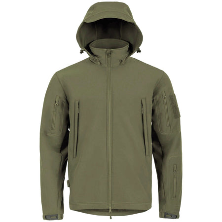 Highlander Tactical Hooded Softshell Jacket Water Resistant  Army Camo green