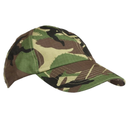 KT Camouflage Baseball Cap Ripstop BTP Black Olive Camo