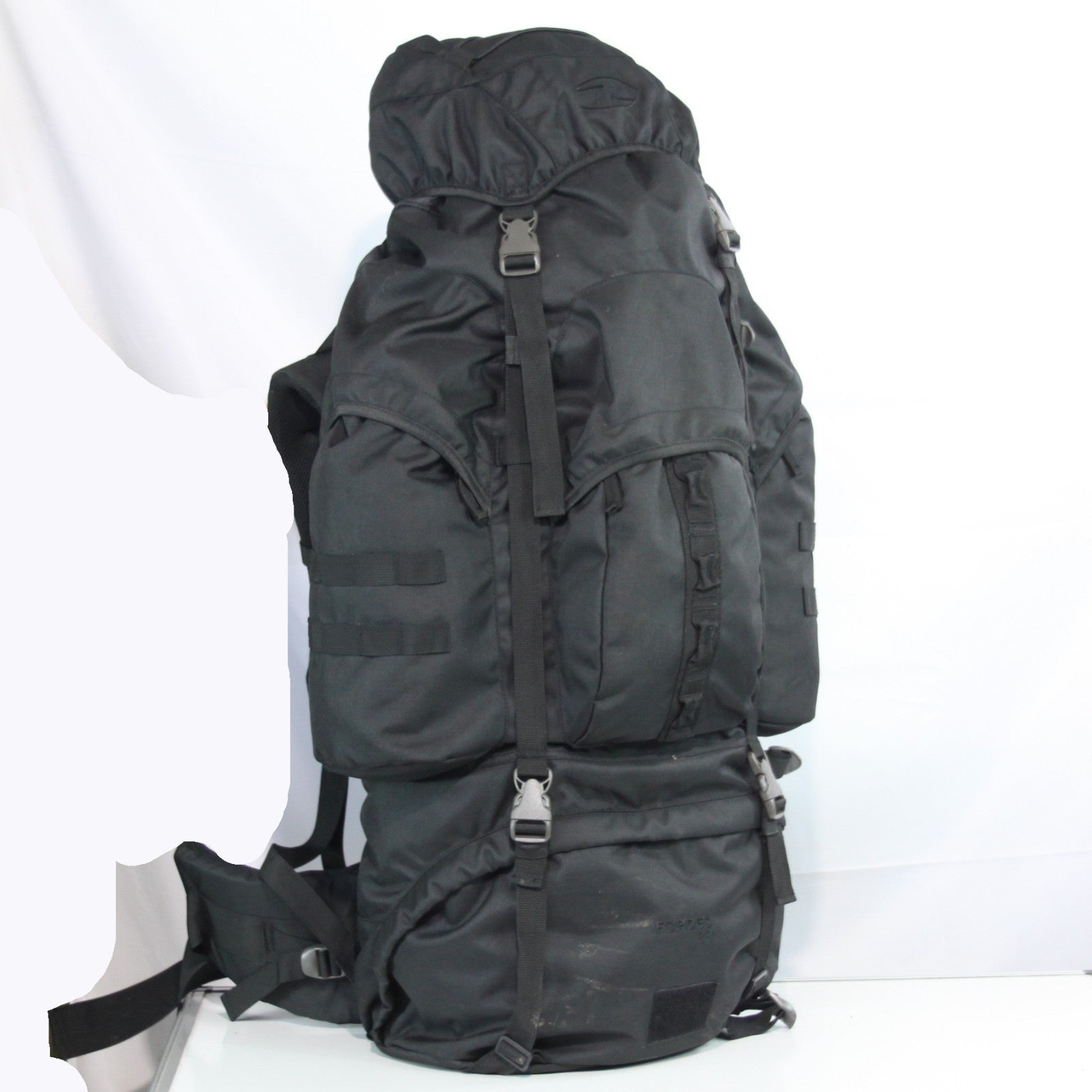 Ex-Sample Highlander Forces 88 Litre Rucksack Black Military Bergen (3403)