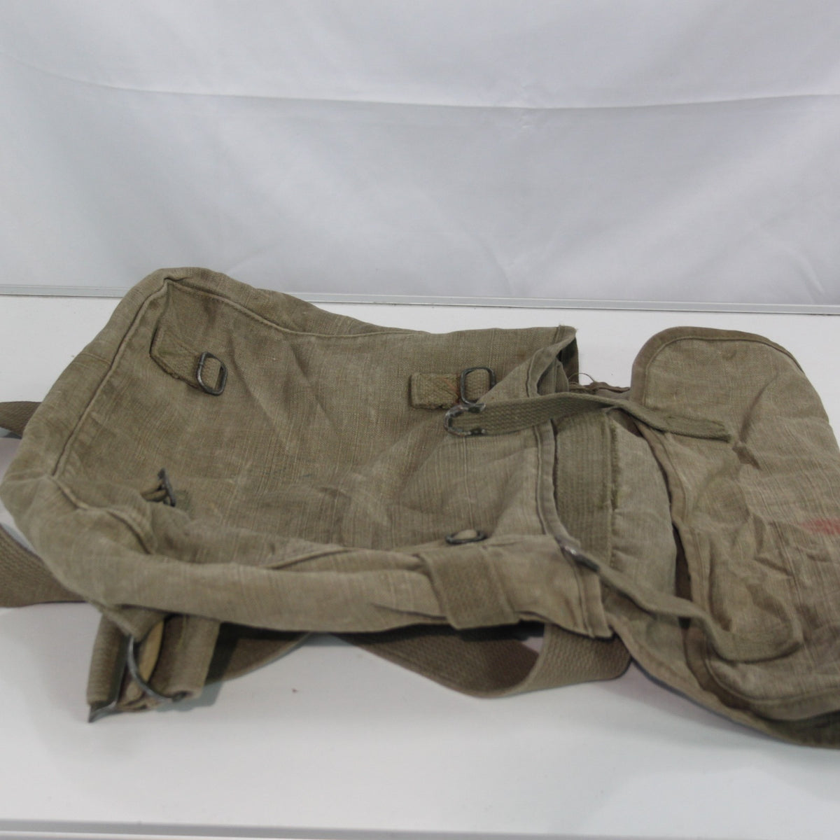 Genuine Surplus French Army Vintage Rucksack Cotton Canvas First Aid Padre 3407