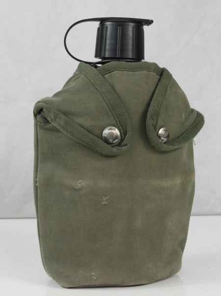 Genuine Surplus Dutch Army Plastic Water Bottle 1.5ltr with French Army Cover