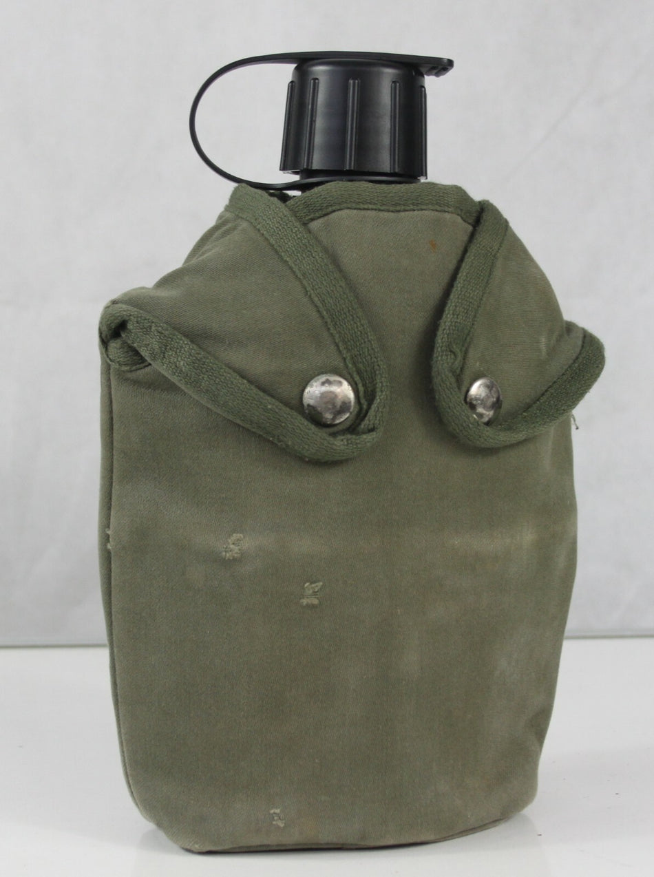 Genuine Surplus Dutch Army Plastic Water Bottle 1.5ltr with French Army Cover