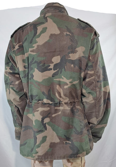 Genuine Surplus Croatian Police M65 Padded Jacket Woodland Camouflage 46-48 2382