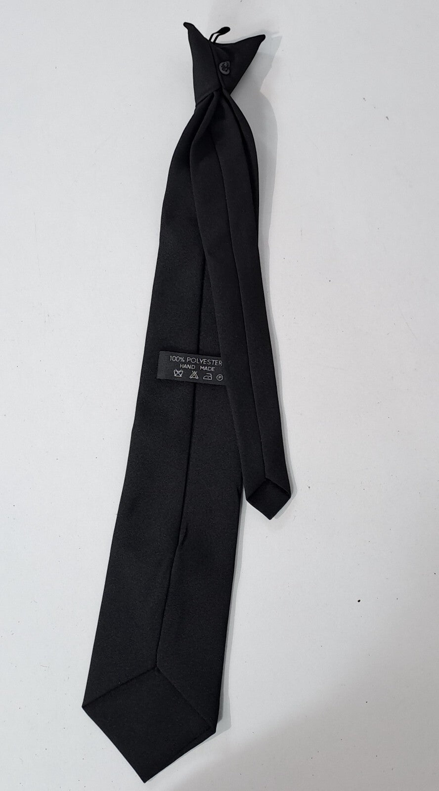 Genuine Surplus British Police Clip On Tie Safety Neck Tie BlackPolyester (1581)