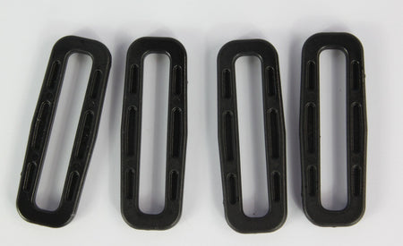 Square Ring Buckles Black Tan Plastic Loop Rucksacks Replacement All Sizes