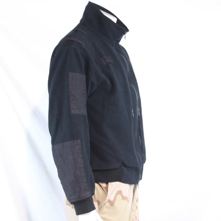 Genuine Surplus Fleece Jacket Water Resistant Black  42" Short (4123)