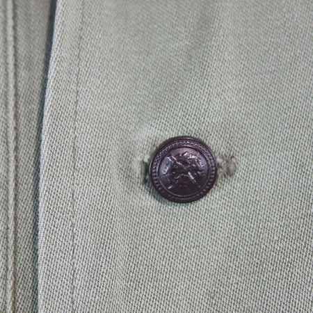 Genuine Surplus Hungarian Army Field Shirt Repaired Heavyweight  38-40" (4069)