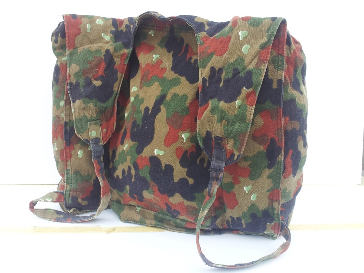Vintage Genuine Surplus Swiss Army Military Alpenflage Camo Backpack (4005)