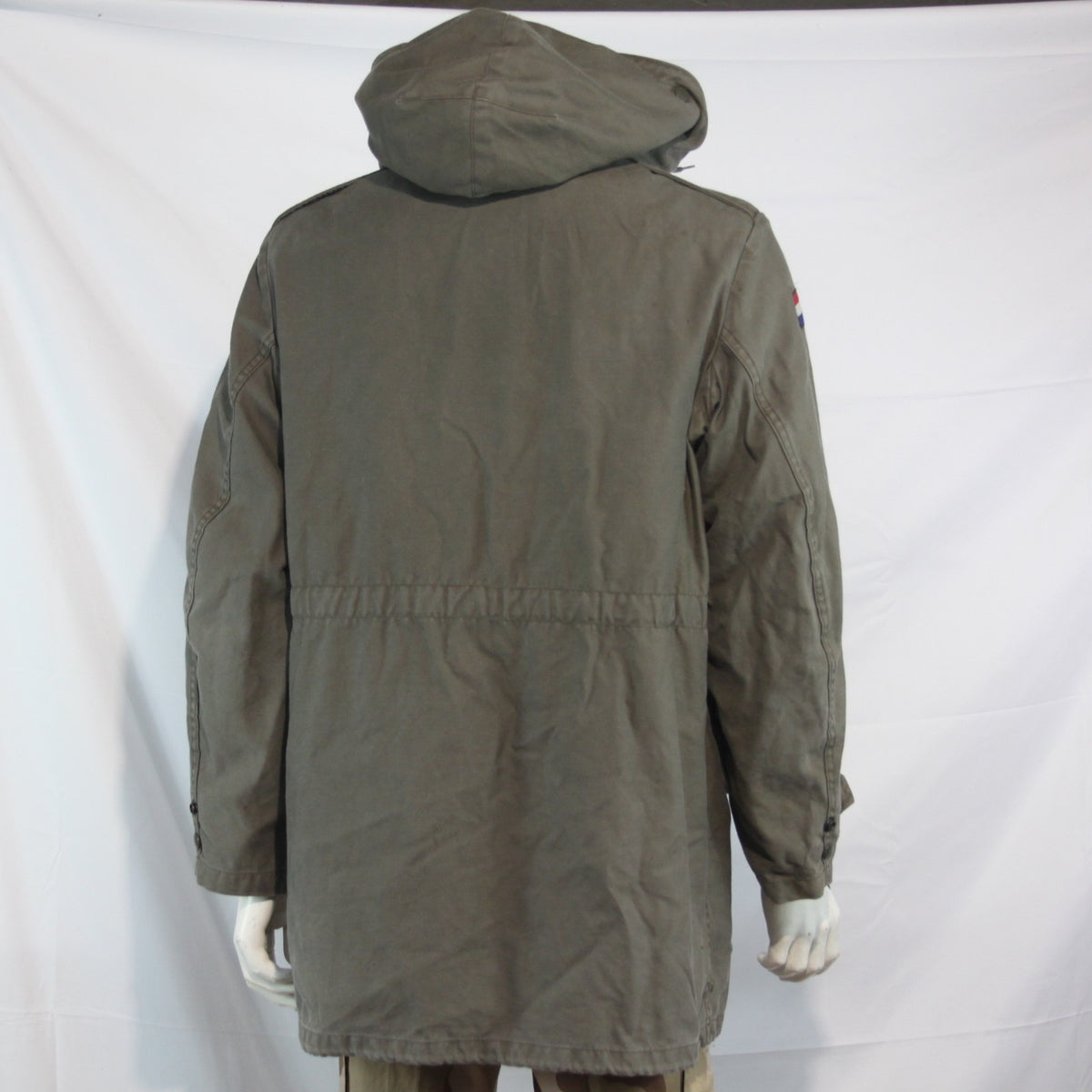 Genuine Surplus Dutch Army Parka Olive Faux Fur Lined Canvas Military (3742)