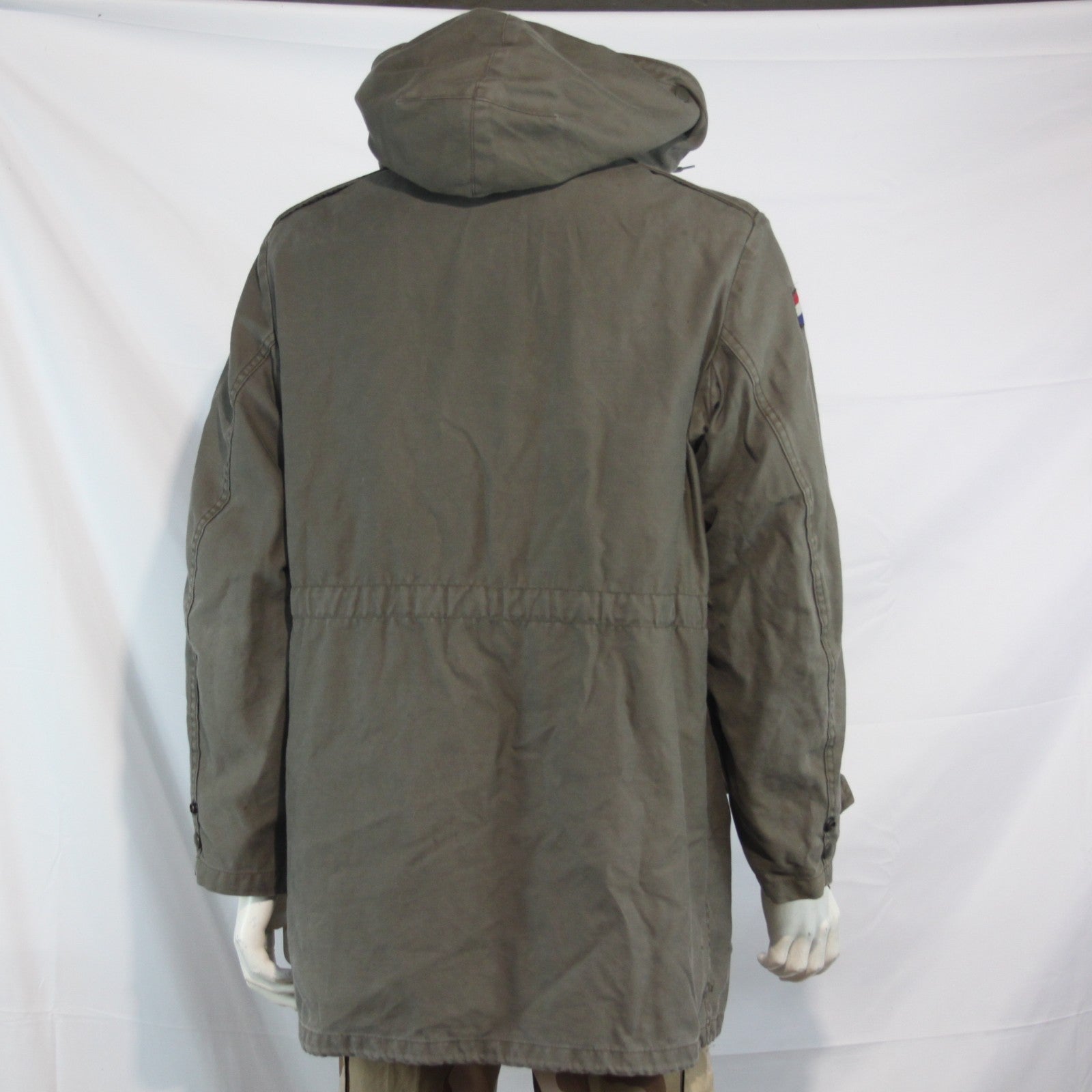 Genuine Surplus Dutch Army Parka Olive Faux Fur Lined Canvas Military (3742)