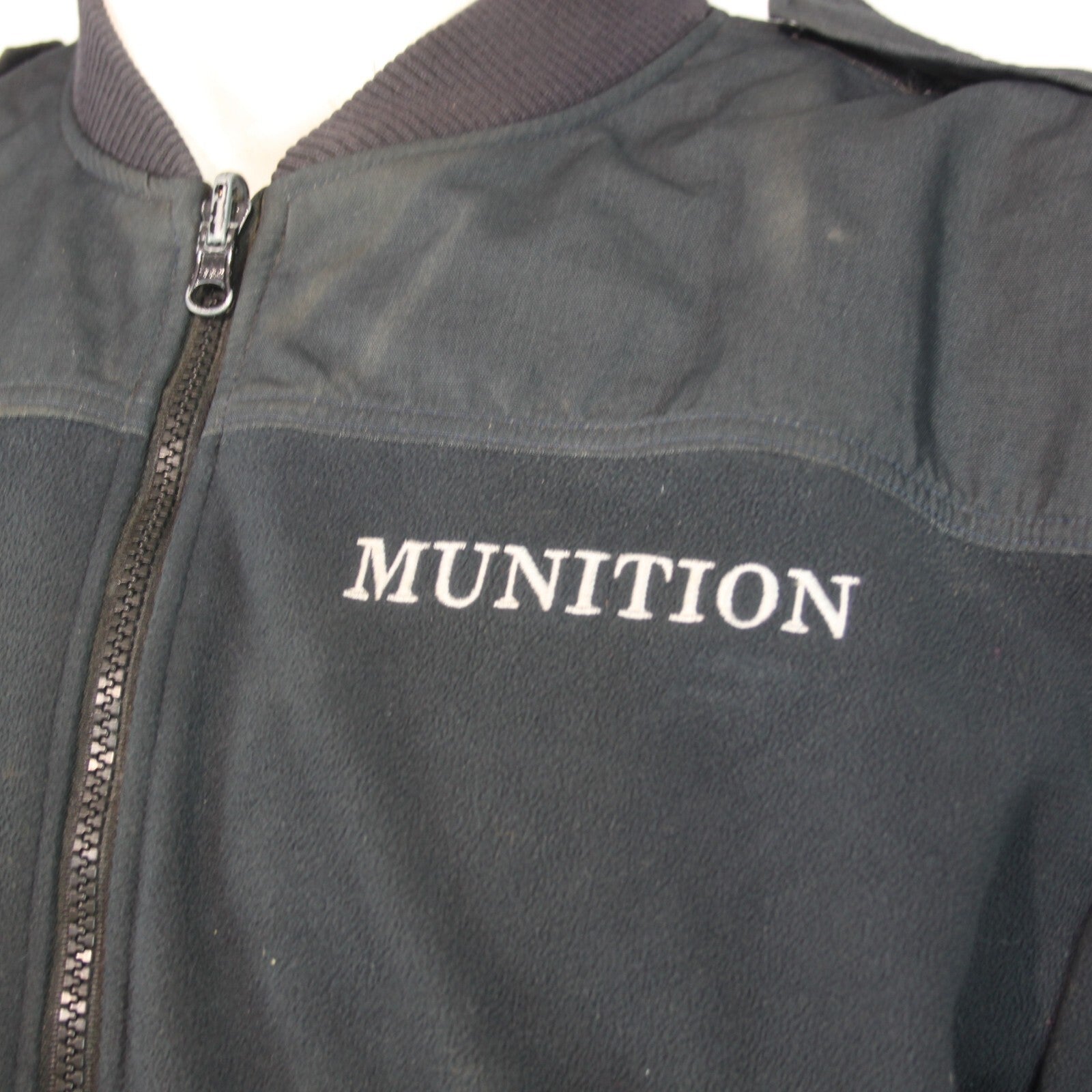 Genuine Surplus Austrian Army Fleece Jacket Black Munition 40-42" (3166)
