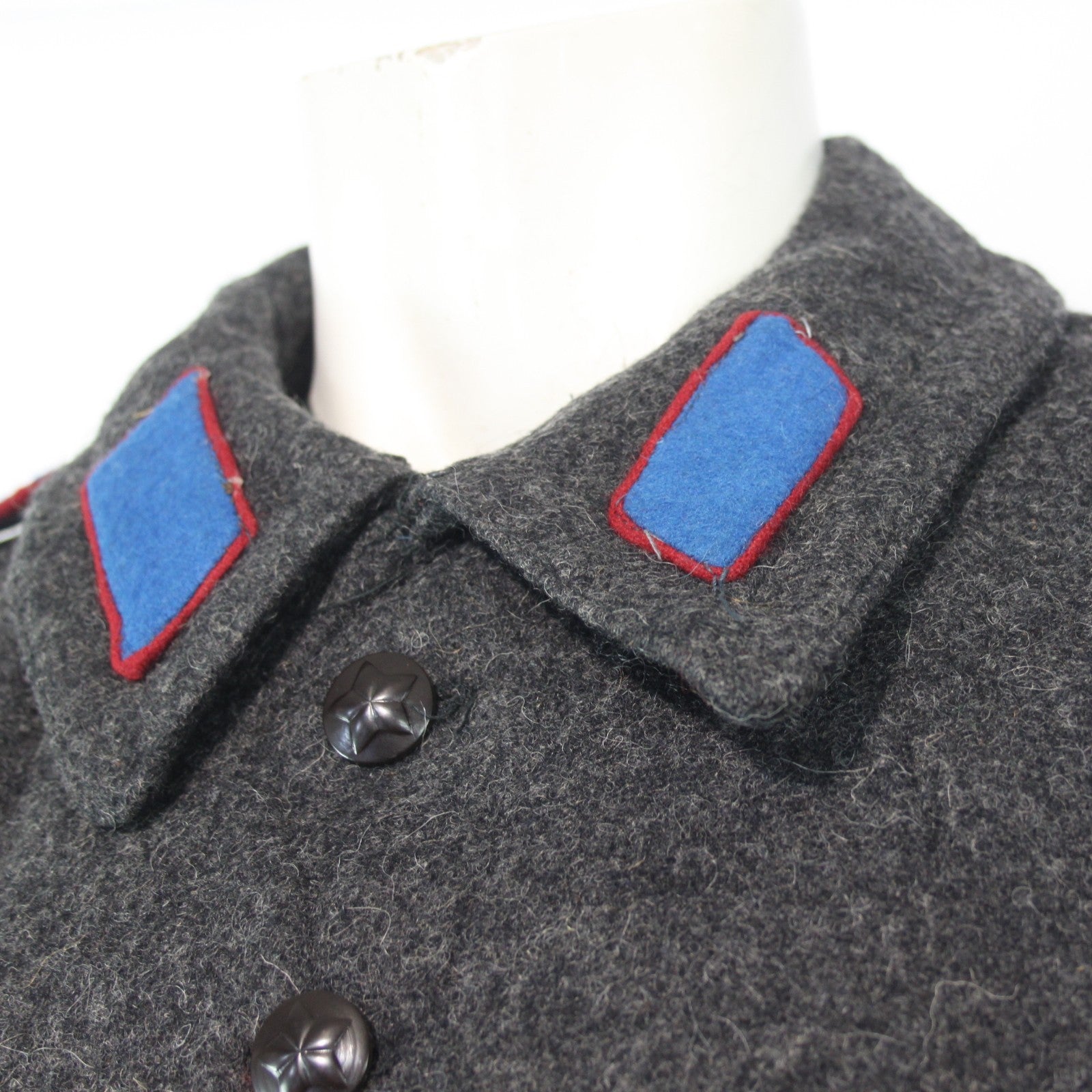 Vintage Bulgarian Army Soviet Era Greatcoat Coat Genuine Surplus 36-38" (3877)
