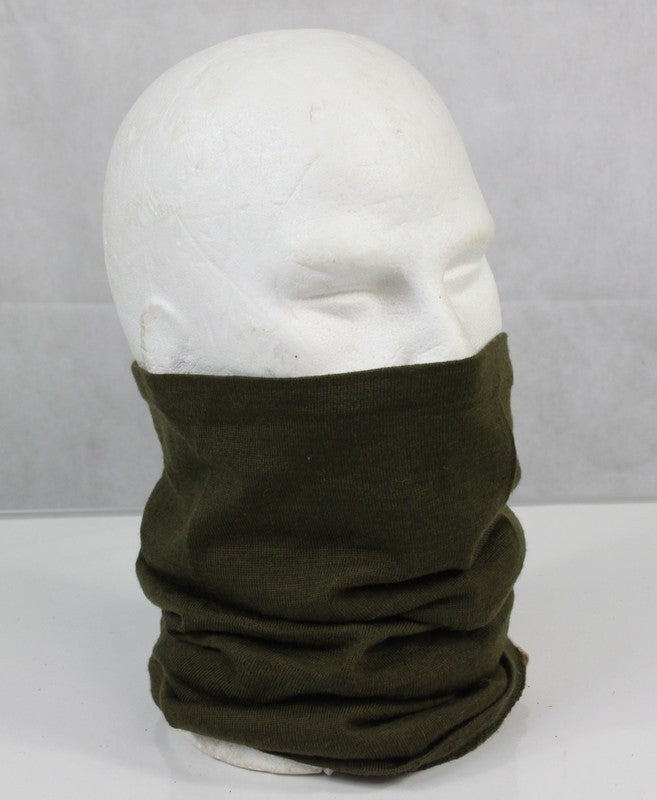 British Army Wool Knitted Snood Headover Olive Genuine Surplus (4252)
