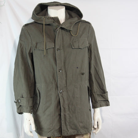 Genuine Surplus German Army Parka Olive Unlined Canvas Military Grade 2 (3746)