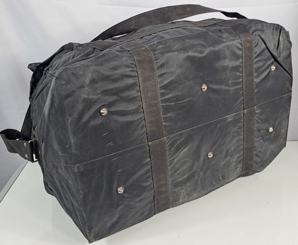 French Military College Holdall Black Duffle Bag Zipped Genuine Surplus (1637)