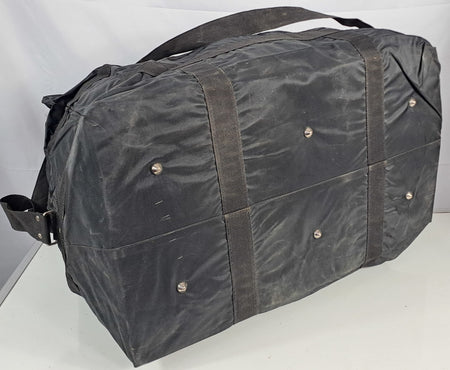 French Military College Holdall Black Duffle Bag Zipped Genuine Surplus (1637)