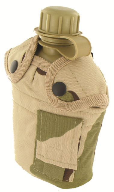 Army Style Water Bottle Drink Bottle Kids Cadets DPM Camouflage Camo Olive BTP