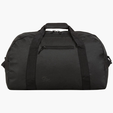 Highlander Cargo Holdall Duffle Bag 45 Litre Medium Strong Durable Black Green
