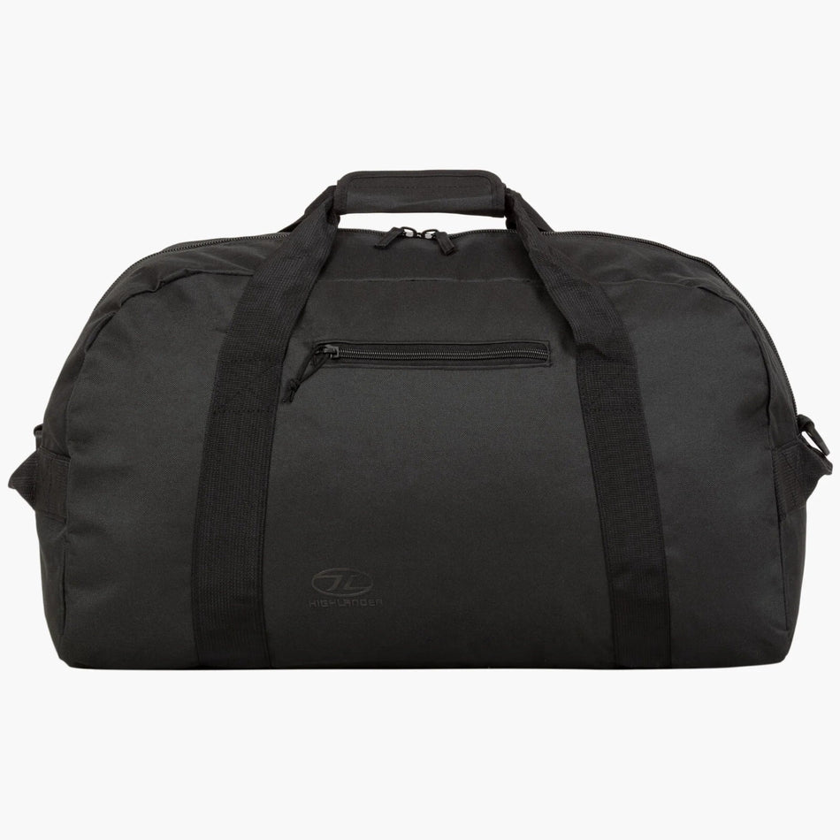 Highlander Cargo Holdall Duffle Bag 45 Litre Medium Strong Durable Black Green