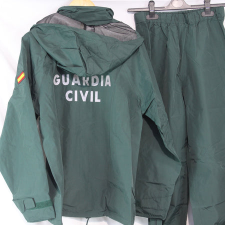 Spanish Civil Guard Waterproof Lightweight Suit Jacket Trousers Rain Medium 3853