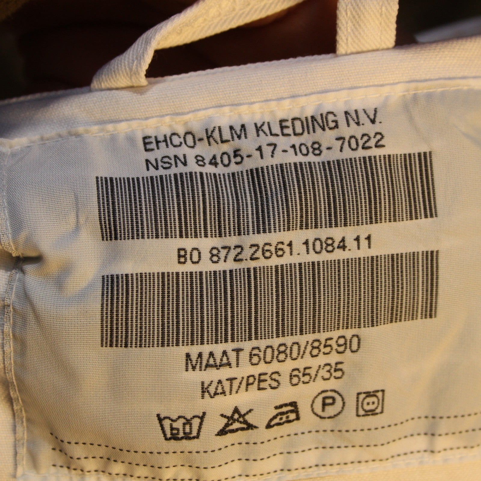 Genuine Surplus Dutch Army Heavyweight Shirt White 38" (4290)