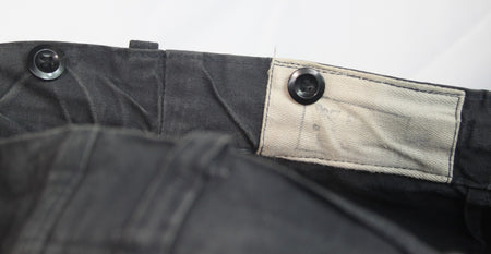 Genuine Surplus French / Belgian Vintage Canvas Trousers Stiff Navy 46" (1532)