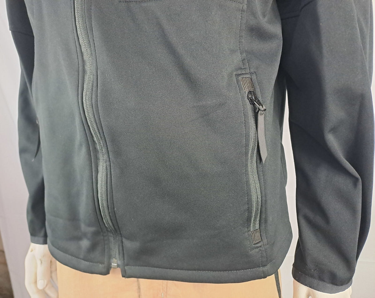 Genuine Surplus German Police Lightweight Softshell Stretch Jacket Black Windpro