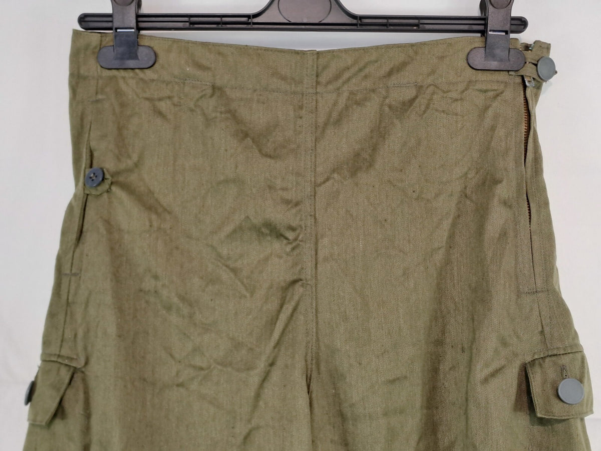 Genuine Surplus East German Army Vintage Winter Over- Trousers Cotton (1753)