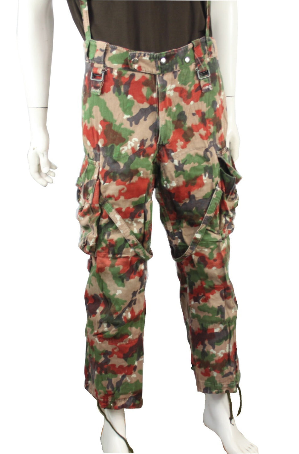 Genuine Surplus Swiss Camouflage Heavyweight Combat Trousers With Pockets (3198)