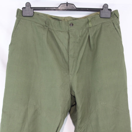 Genuine Surplus Romanian Army Vintage Trousers Stirrups Olive 38" Waist (3678)