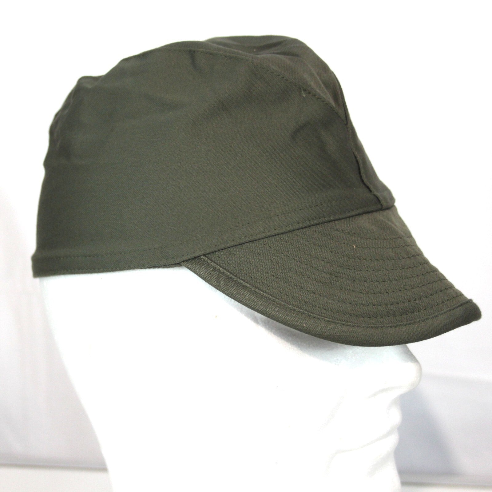 Genuine Surplus French Army Rounded Peak Olive Fatigue Cap Supergrade