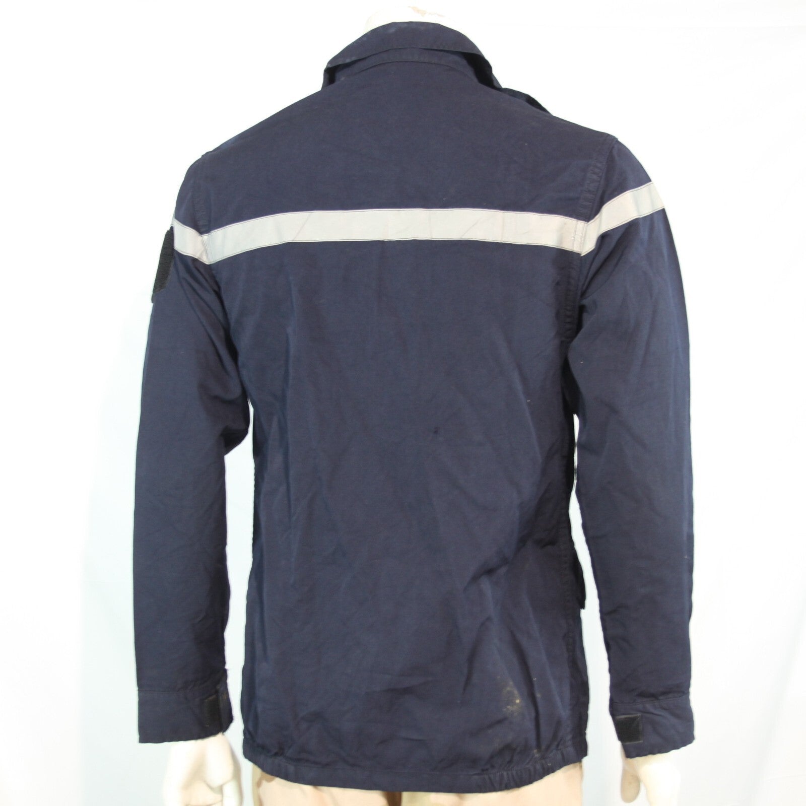 Genuine Surplus French Firefighter Lightweight Jacket Navy Canvas (3165)