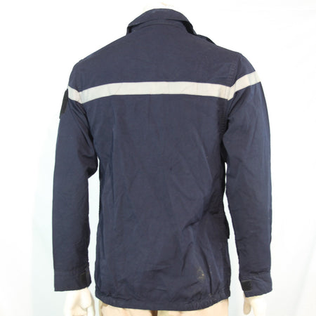 Genuine Surplus French Firefighter Lightweight Jacket Navy Canvas (3165)
