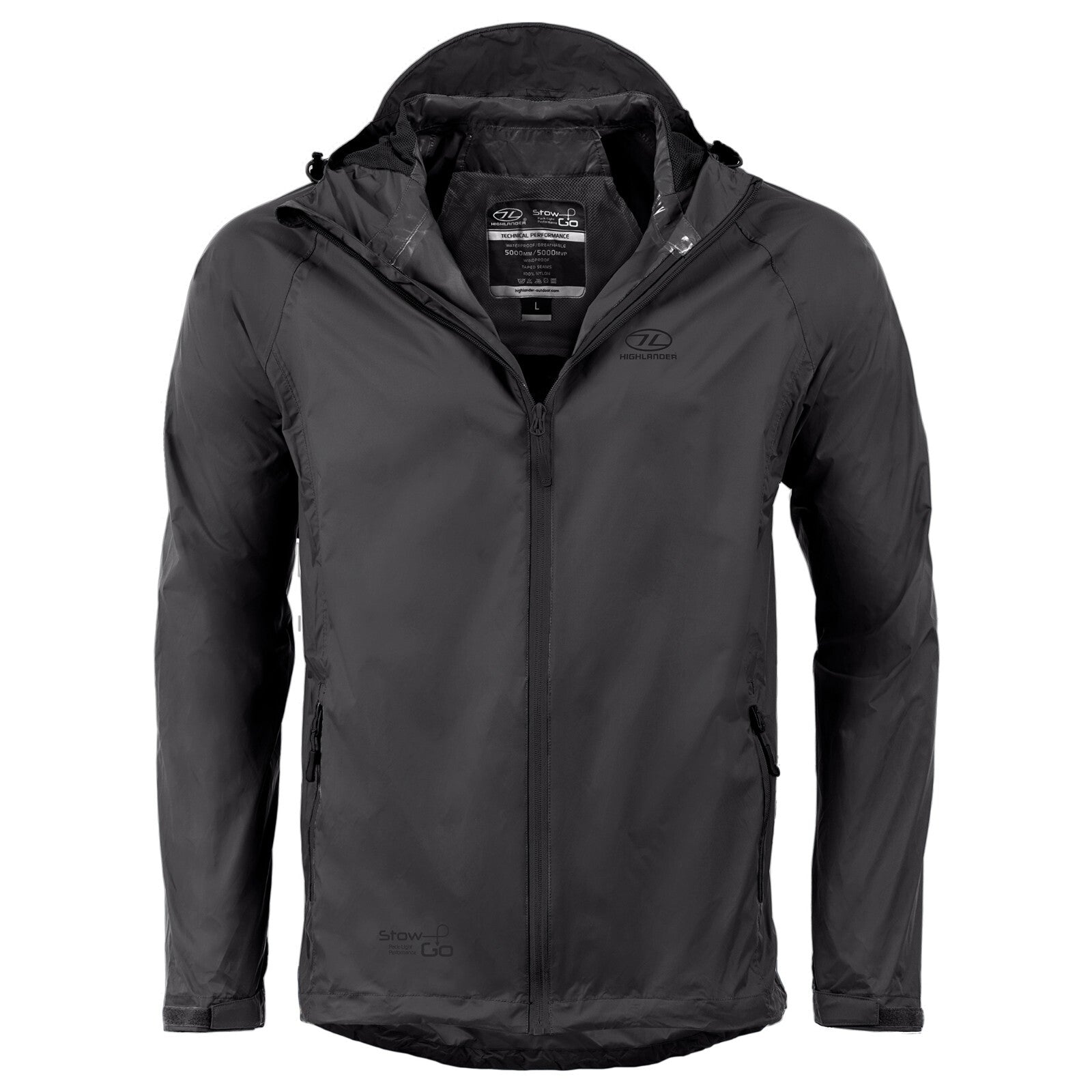Stow and Go Waterproof Breathable Rain Jacket Light Weight pack away