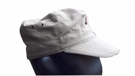 Genuine Surplus VINTAGE AUSTRIAN ARMY OLIVE RIPSTOP FATIGUE CAP Hat Utility 
