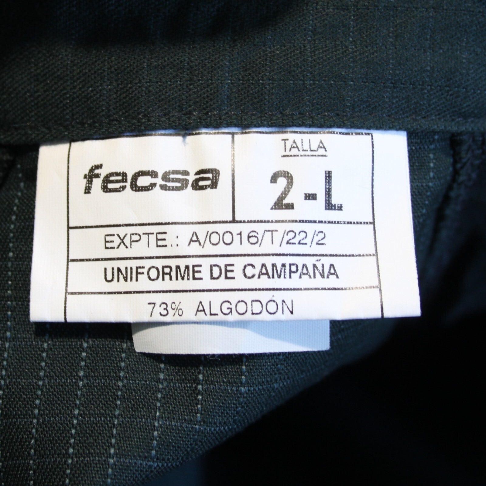 Genuine Surplus Spanish Police Combat Shirt Bottle Green Tactical S/Grade (3180)