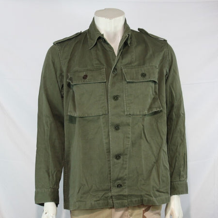 Genuine Surplus Dutch Army Olive Green Vintage Field Shirt Cotton  (3179)