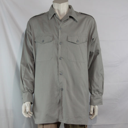 Genuine Surplus Spanish Army Grey Shirt Eagle Epaulettes 48-50" Chest (3618)