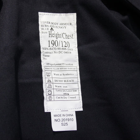 British Royal Navy Body Armour Cover Navy BLue Genuine Surplus XXL (3965)