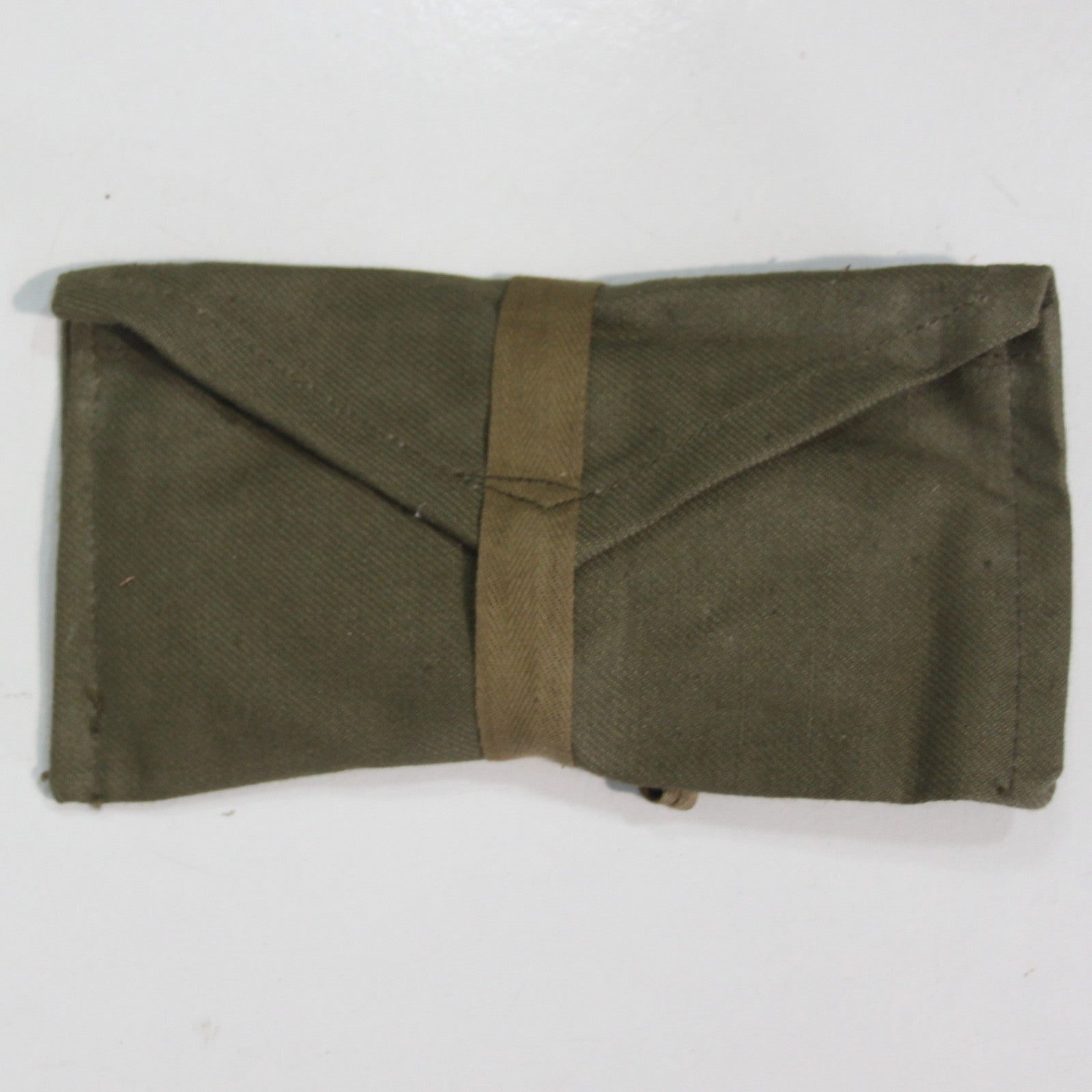 Genuine Surplus French Army Military Vintage Sewing Kit Pouch with Threads (3468
