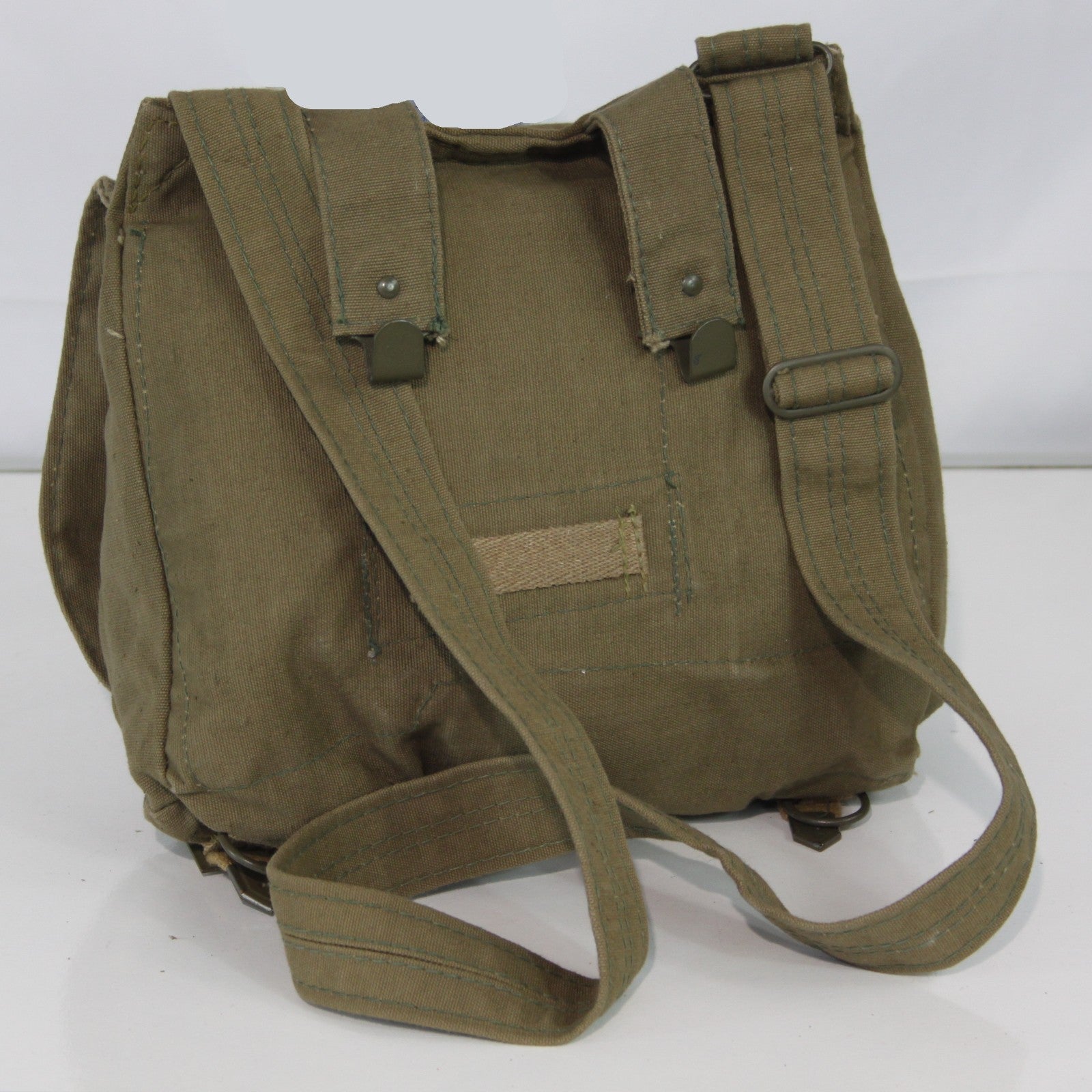 Genuine Surplus Vintage Czech Army Military Side Bag Canvas Khaki  (3435)