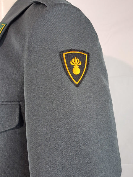 Genuine Surplus Swiss Army Dress Jacket Badged Blue Grey Formal All Sizes 3311