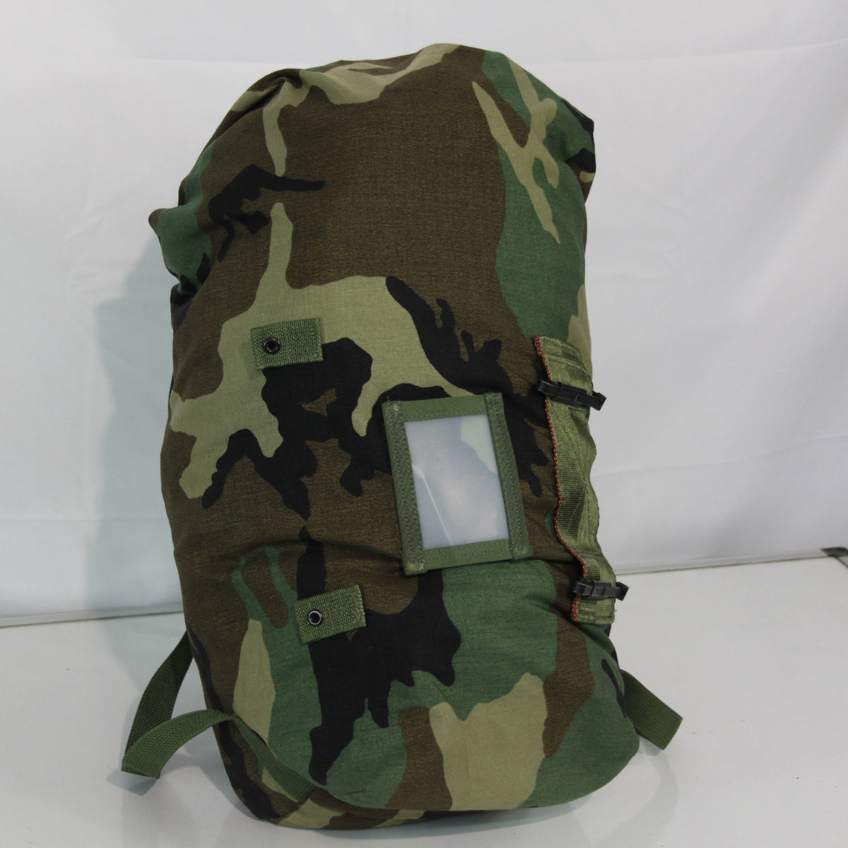 Genuine Surplus US Military Woodland Camo Pouch  Roll Top No Label (3436)