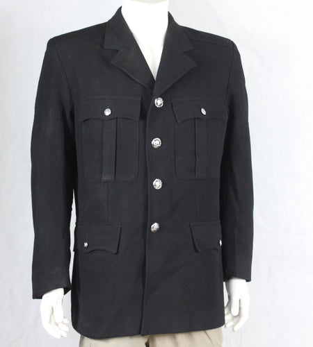 Genuine Surplus British Police Dress Jacket Black Formal Fitted Grade 2 (3305)