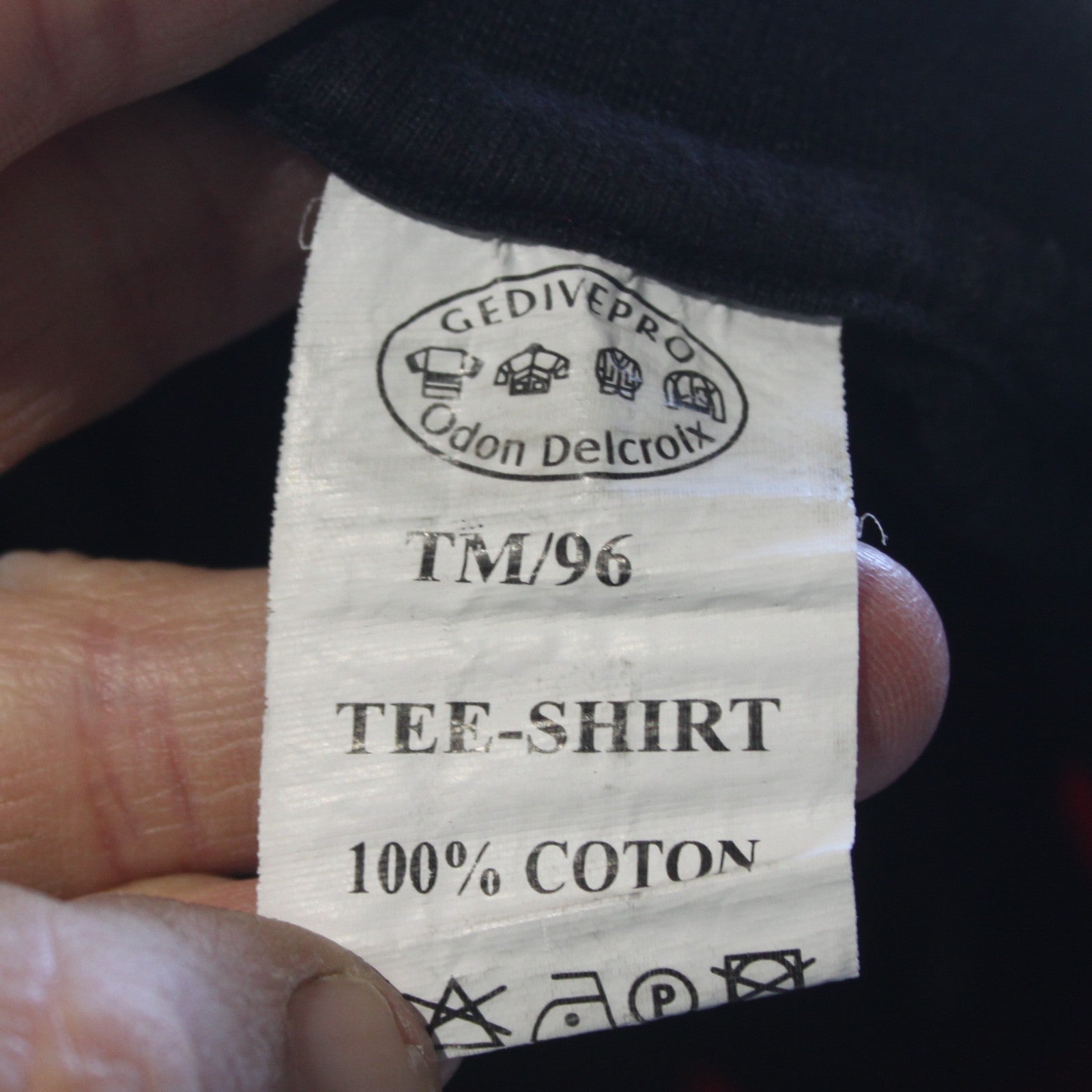 Genuine Surplus French Army T-Shirt Navy Red Stripe Cotton (4258)