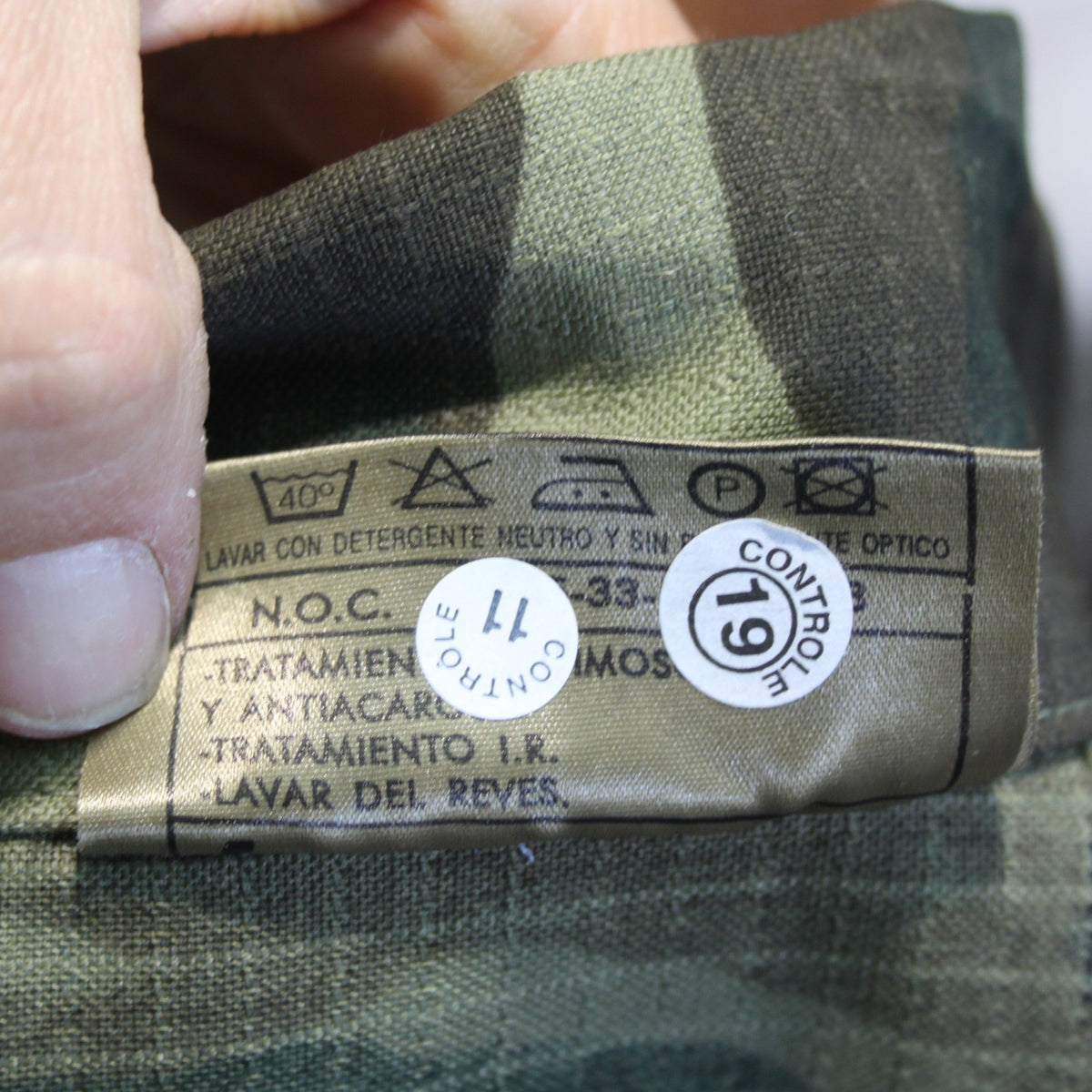 New Spanish Army Shirt Midweight Camo Genuine Surplus 42-44" Chest (4148)