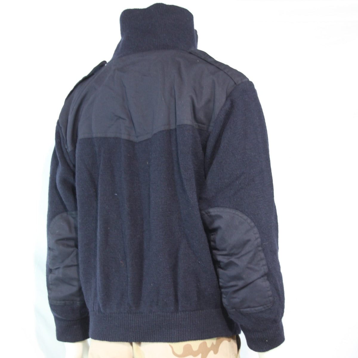 Windproof Pure New Wool Zip Up Jumper Jacket Dutch Military Surplus  46-48" 3569