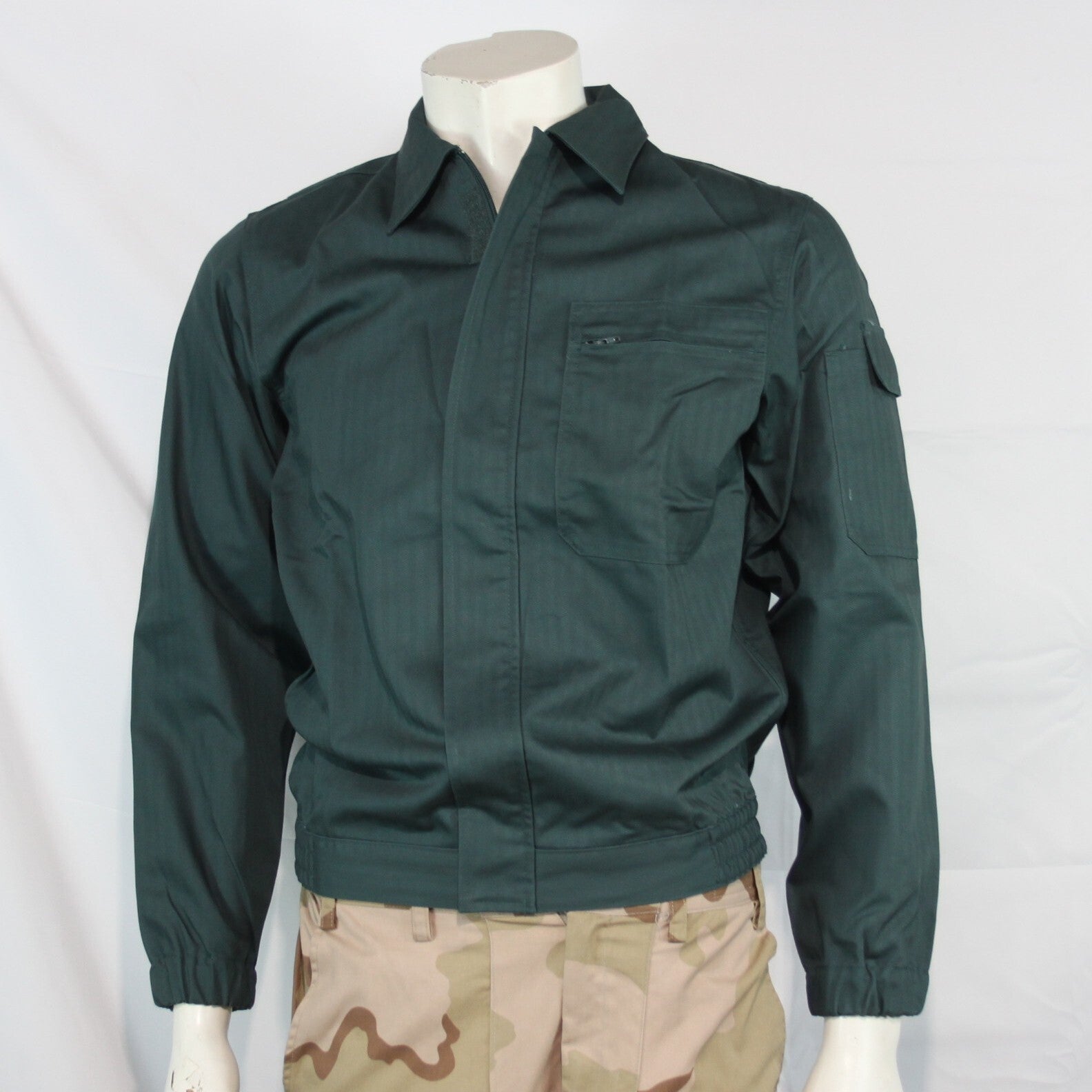 Genuine Surplus Spanish Police Lightweight Jacket Bottle Green S/Grade (3183)